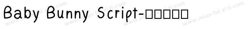Baby Bunny Script字体转换